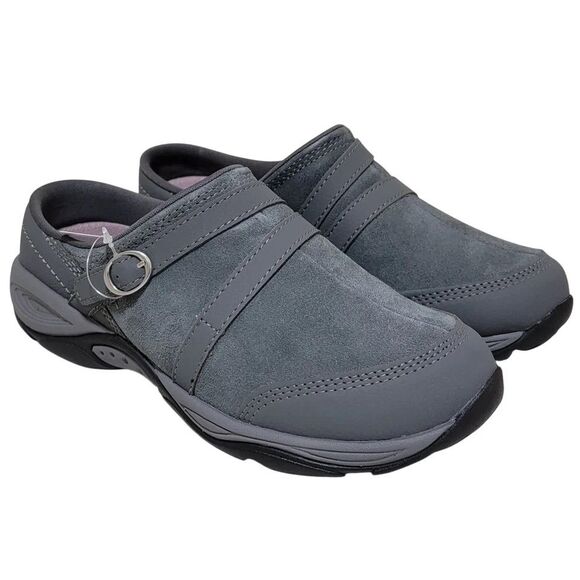Easy Spirit Women's Equinox Round Toe Slip-on Casual Mules - Dark Gray Suede, 7M - Picture 1 of 5